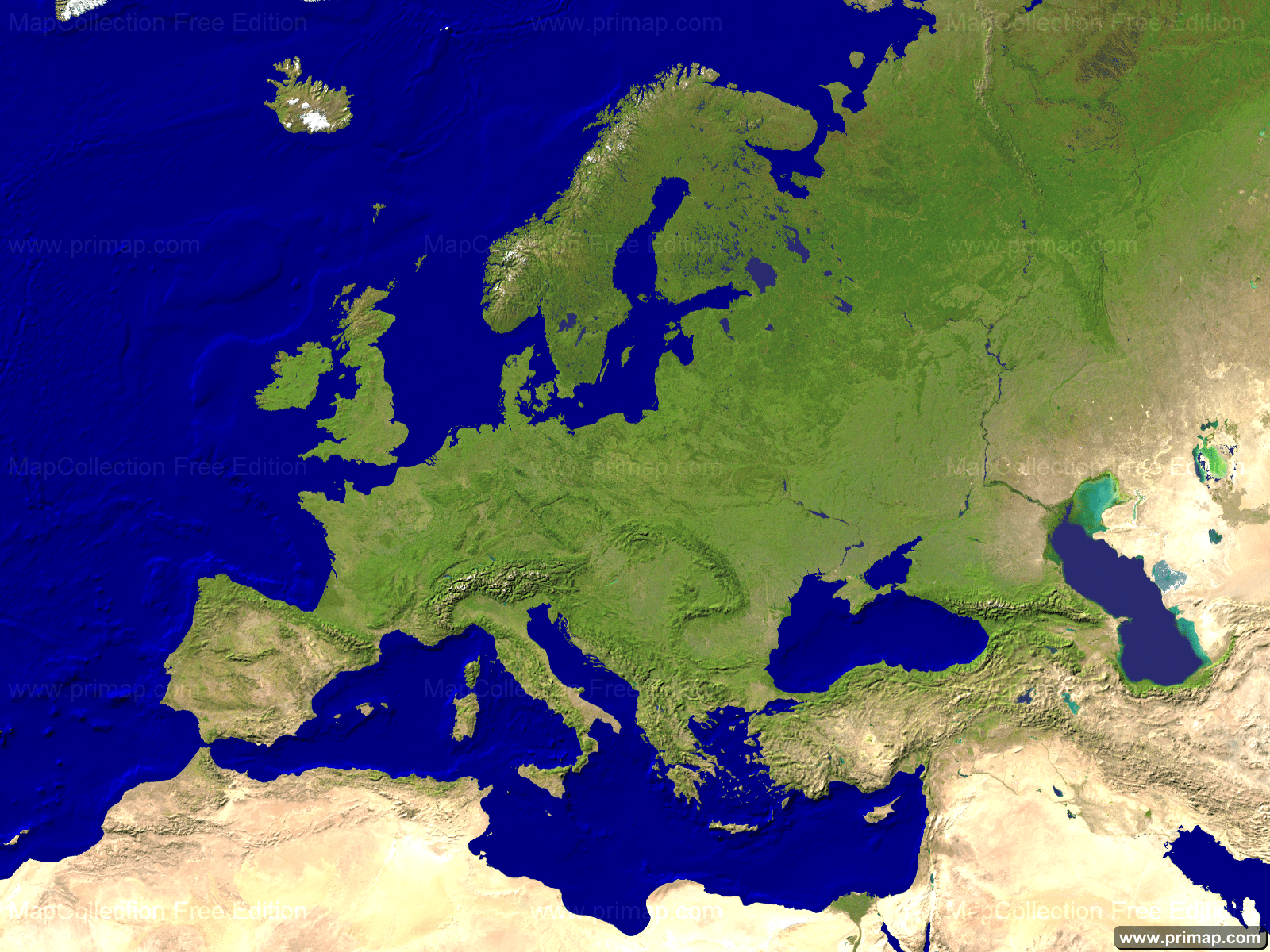 1600X1200 Map Of Europe primap Continental maps